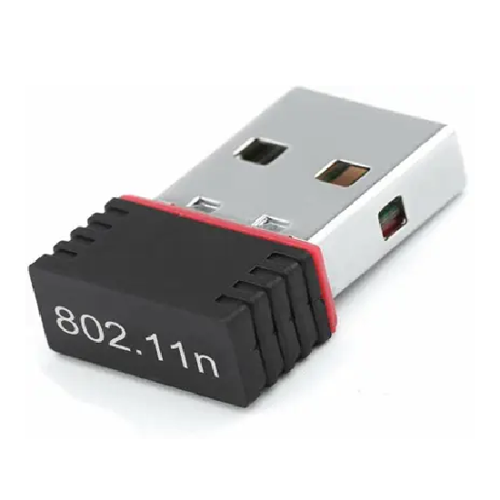Wi-Fi Receiver 300Mbps, USB 2.0 Wireless Mini WiFi Network USB Adapter  (Black)